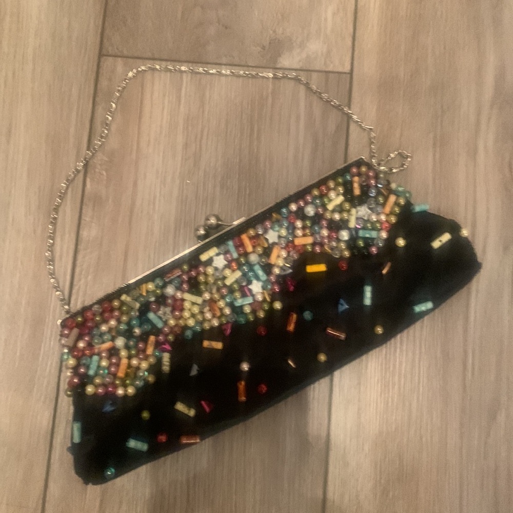 Accented Clutch with beads